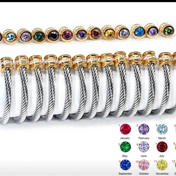 Birthstone Bangle - Picture 3 of 3